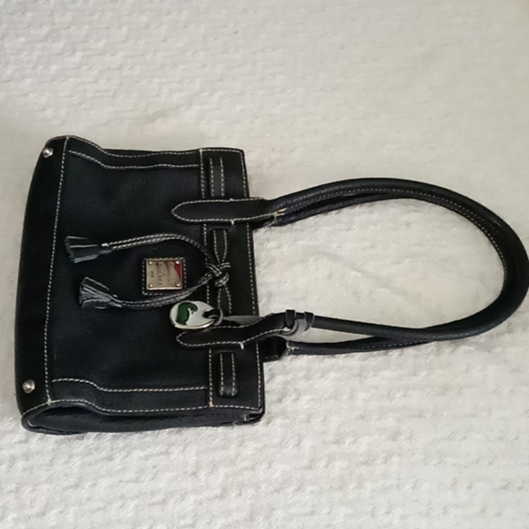 Dooney & Bourke Mini East/West Leather Tassel Tote Purse Bag - Picture 5 of 15